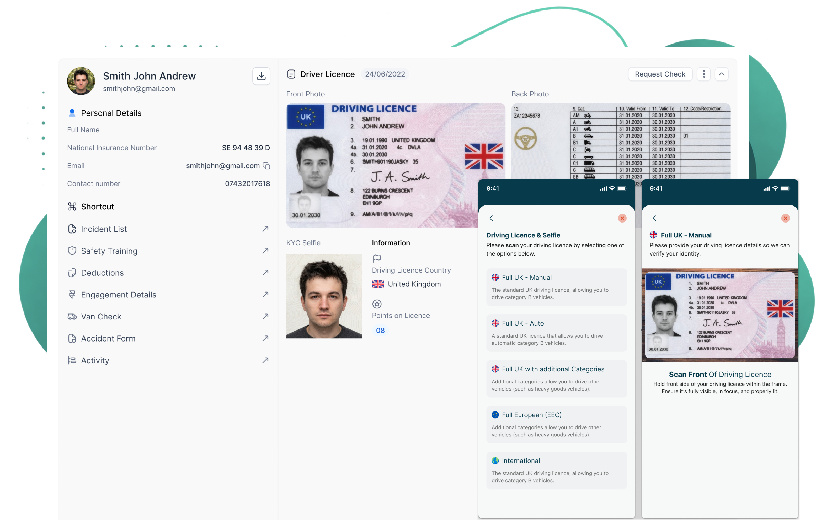 SAM product dashboard preview for Verify